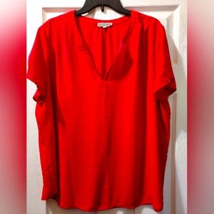 Red Pleione Blouse